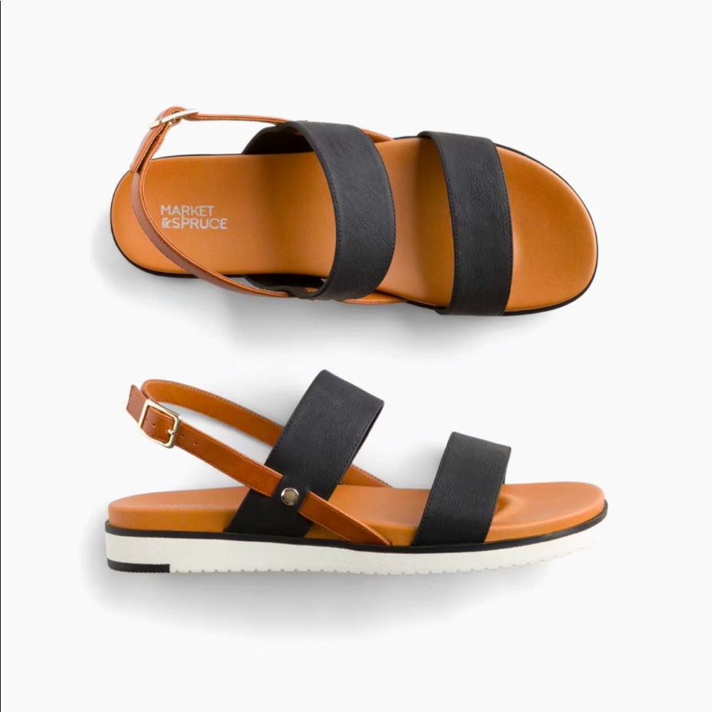 Two strap sandals in excellent condition. Size 7. Market & Spruce.